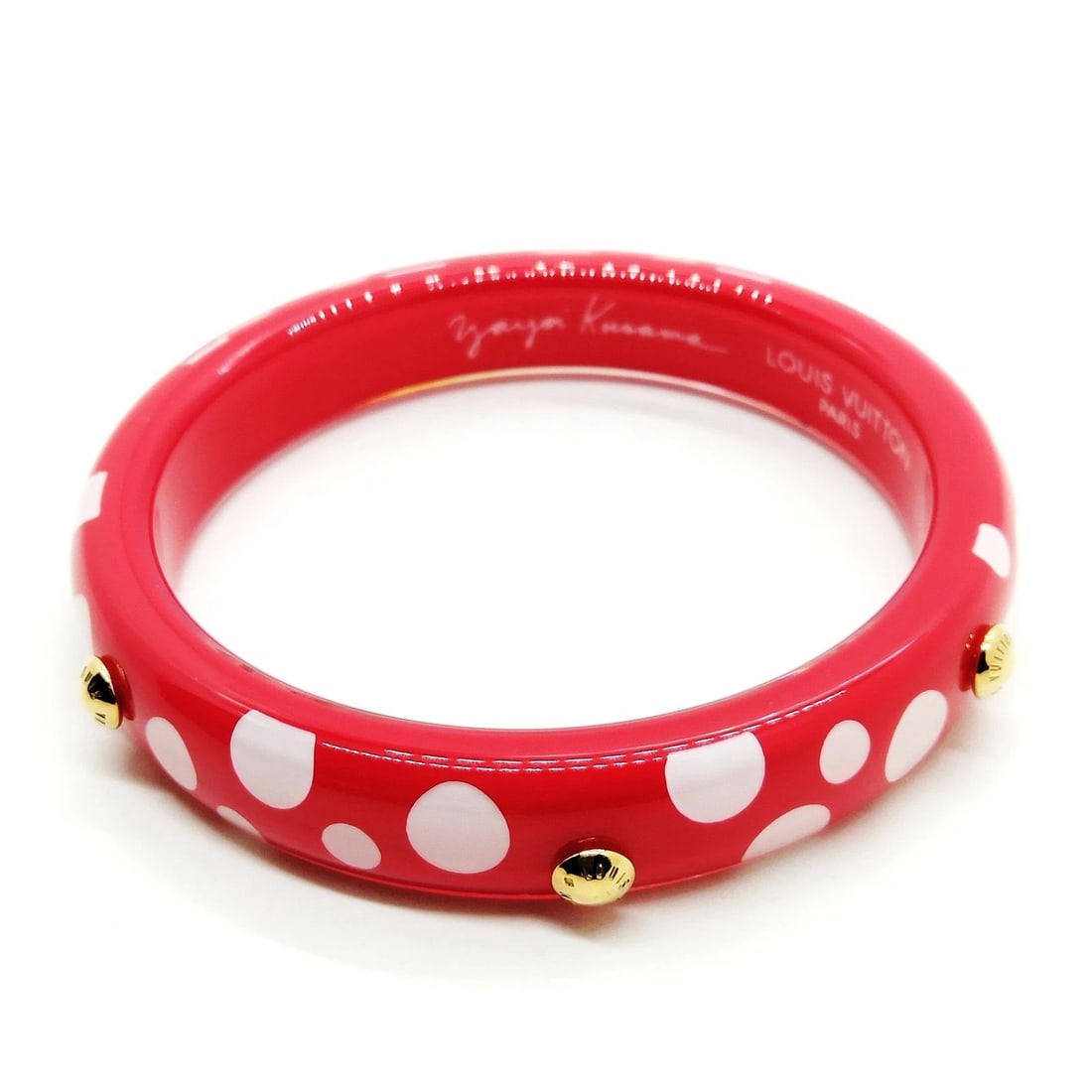 LOUIS VUITTON BANGLE REDS WHITES (1 of 5)