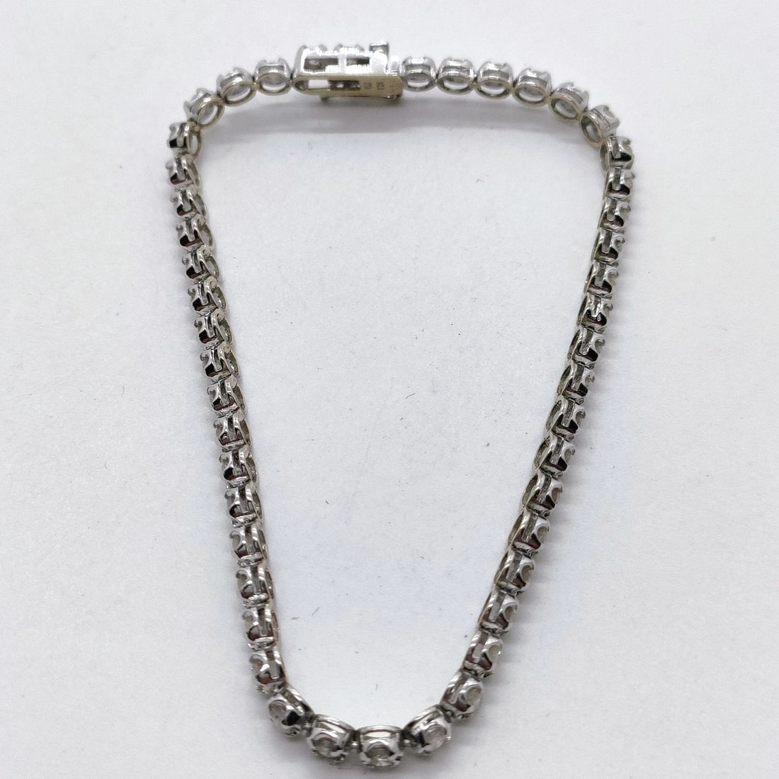 JEWELRY BRACELET NATURAL DIAMOND WHITE GOLD (1 of 4)