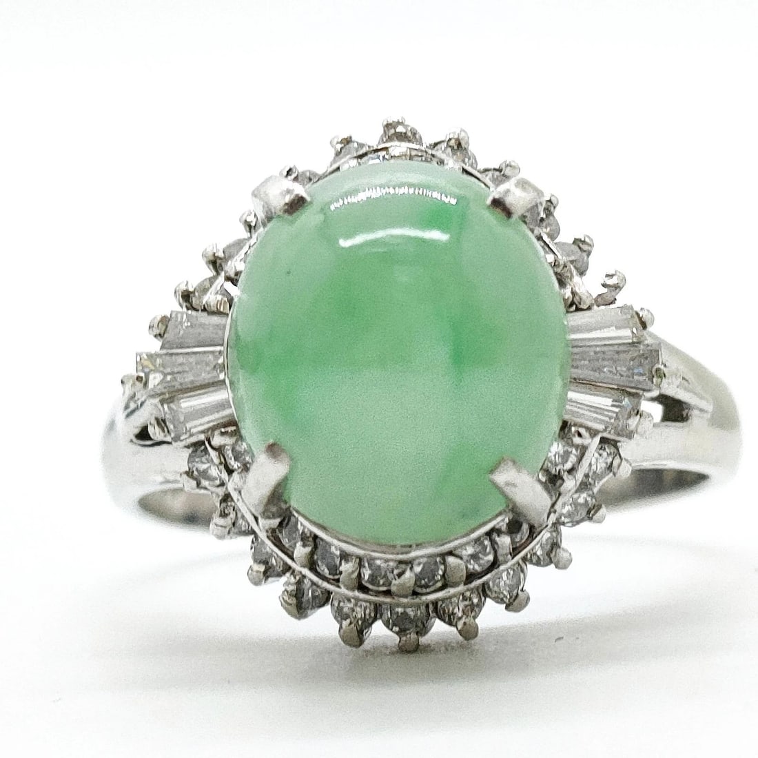 JEWELRY RING JADE PLATINUM GREENS (1 of 3)