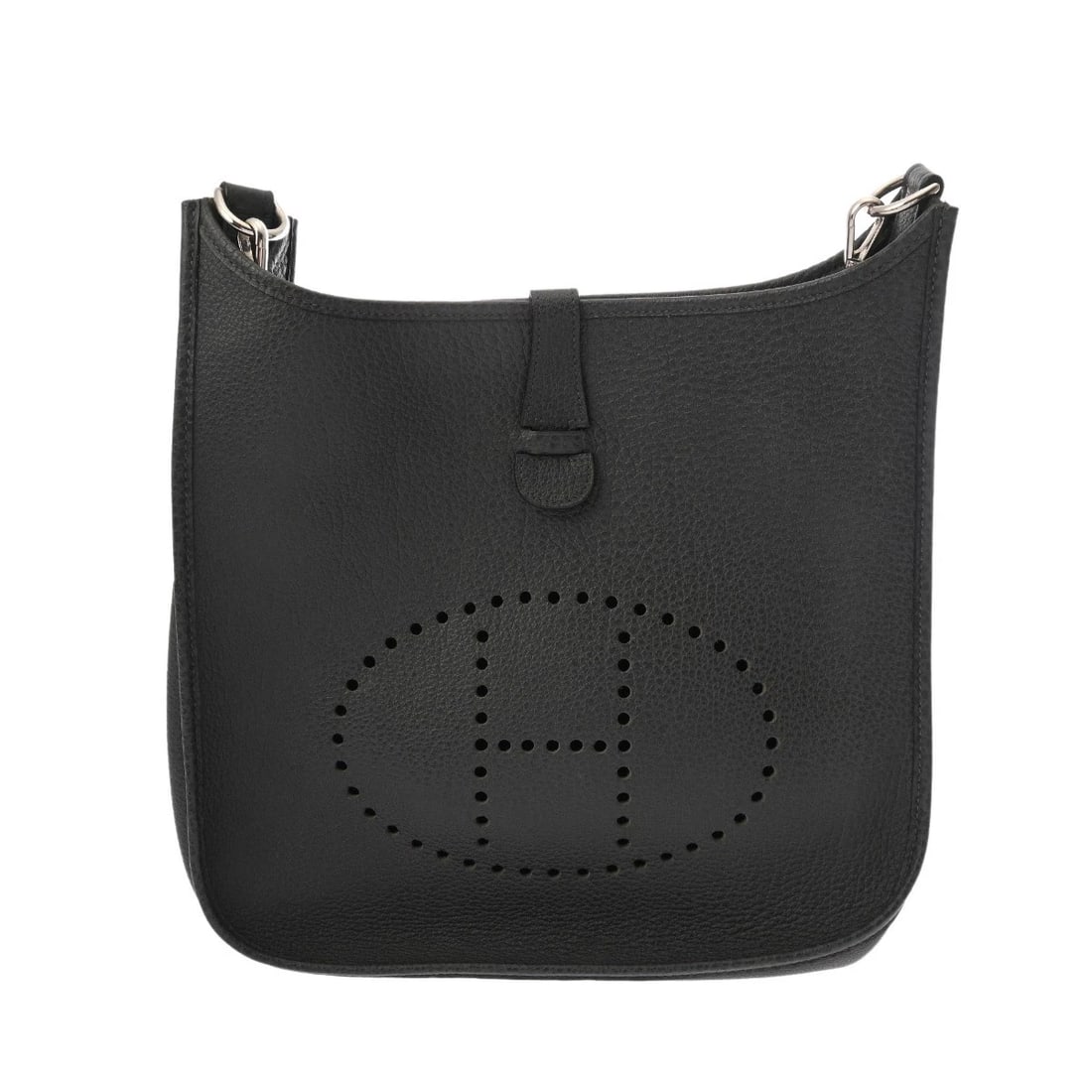 HERMES EVELYN GM BUFFEL SKIPPER GRAPHITE SHOULDER BAG (1 of 8)