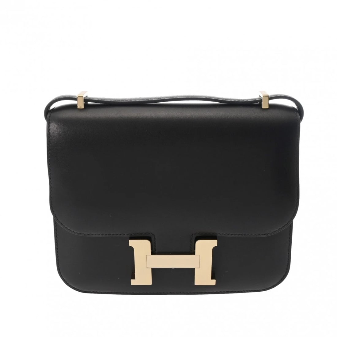 HERMES CONSTANCE 3 MINI 1 BLUE INDIGO SHOULDER BAG: HERMES Constance 3 Mini 1 Blue indigo Shoulder Bag Brand: HERMES Type: Shoulder Bag Material: Veau Epsom Color: Blue indigo × Gold Metal Size: H:about 5.9inch W:about 7.1inch D:about 1.2inch Shou