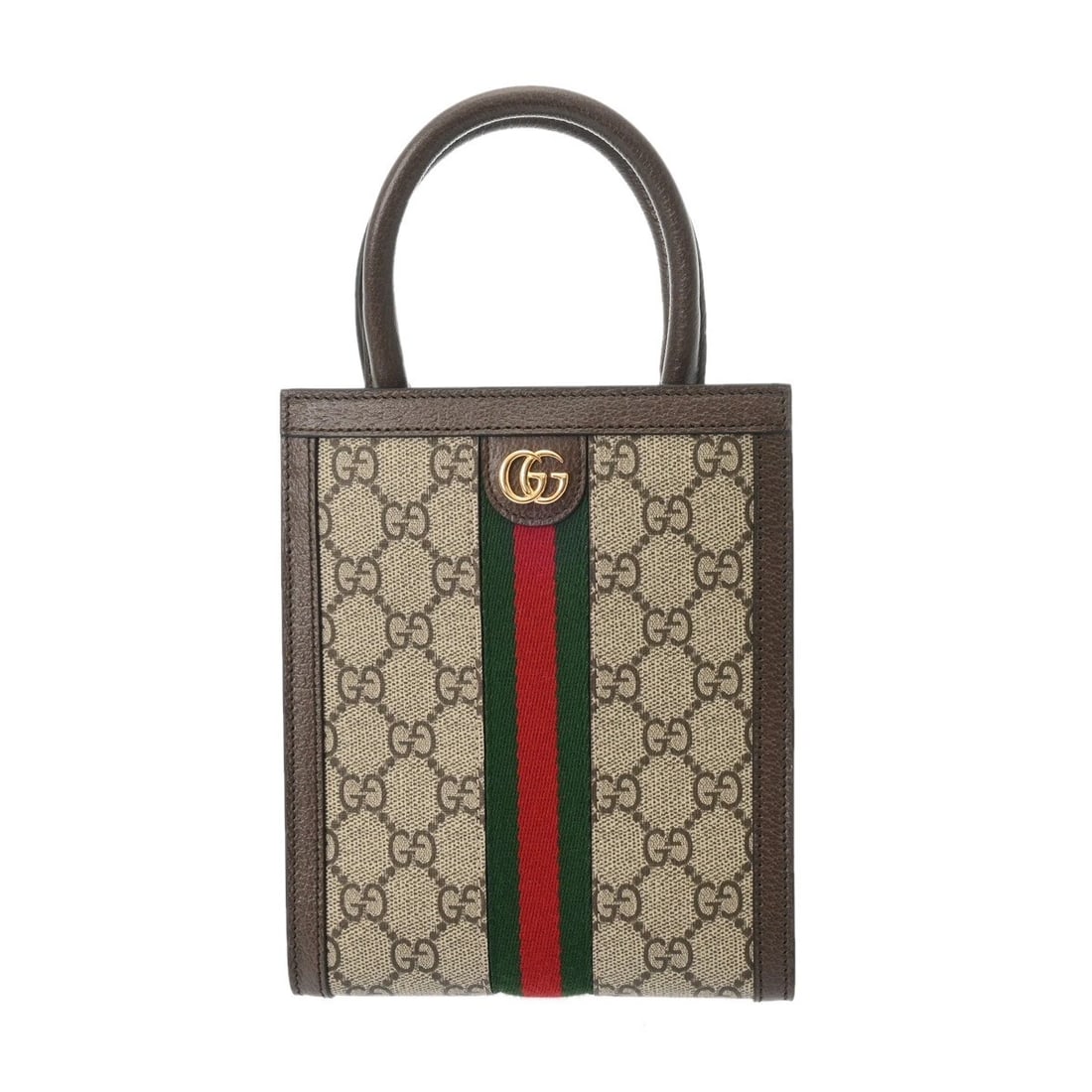 GUCCI 2WAY SHOULDER BAG GG SUPREME CANVAS/LEATHER (1 of 7)