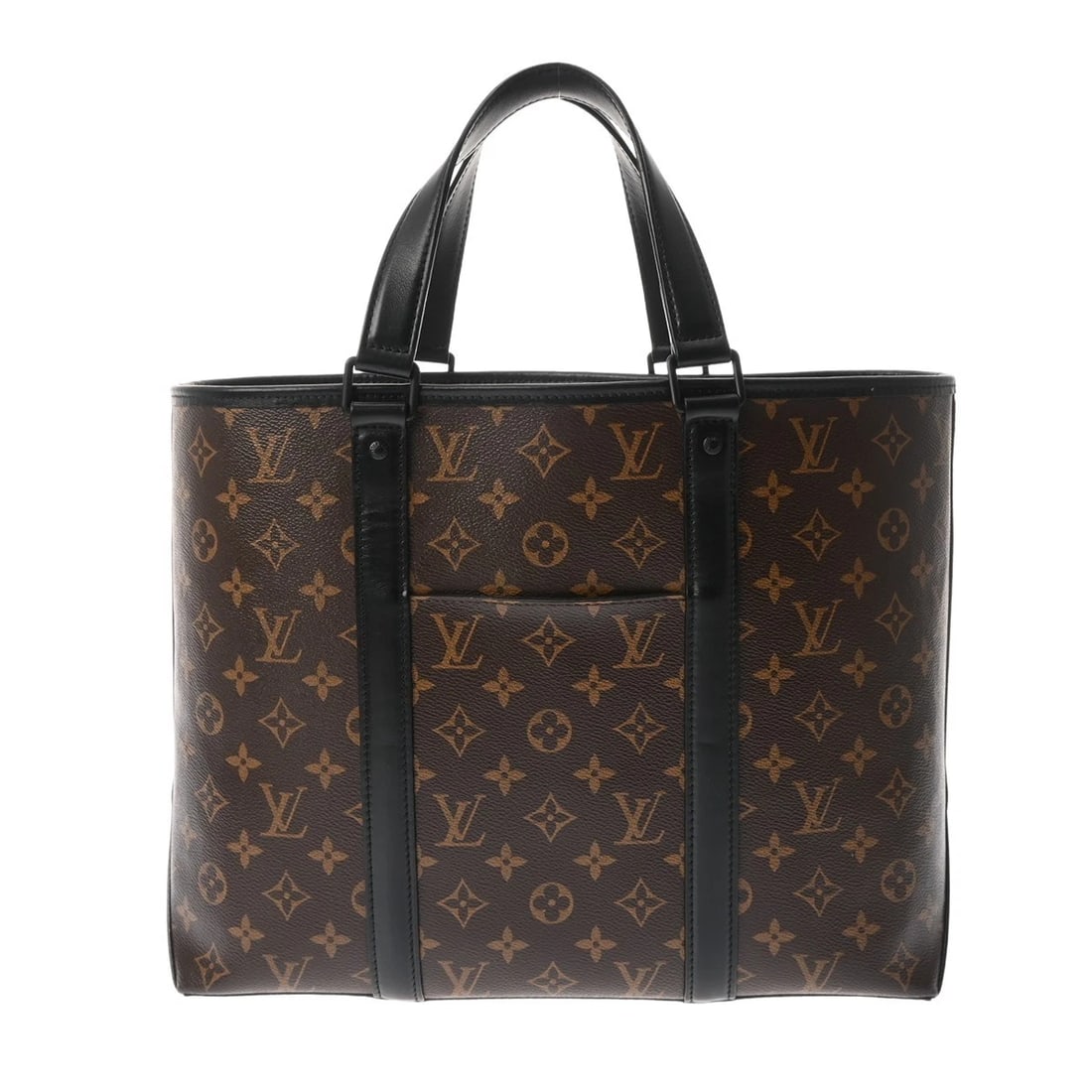 LOUIS VUITTON WEEKEND TOTE PM 2WAY: LOUIS VUITTON Weekend Tote PM 2WAY Brand: LOUIS VUITTON Type: Tote Bag Material: Monogram canvas Color: Brown Size: H:about 11.4inch W:about 13.8inch (Bottom) D:about 5.1inch Shoulder:about 59.1in