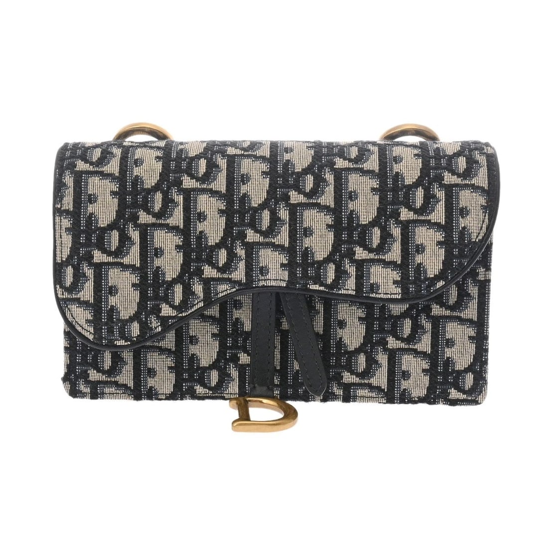 DIOR SADDLE POUCH OBLIQUE JACQUARD CANVAS ECRU/BLUE POUCH: Dior Saddle pouch Oblique jacquard canvas Ecru/Blue Pouch Brand: Dior Type: Pouch Material: Oblique jacquard canvas Color: Ecru/Blue Size: H:about 4.3inch W:about 7.5inch Accessories: None