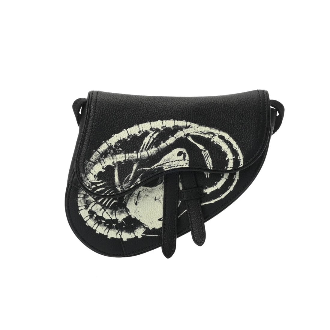 DIOR SADDLE BAG GRAIN LEATHER BLACK UNISEX BODY BAG (1 of 8)