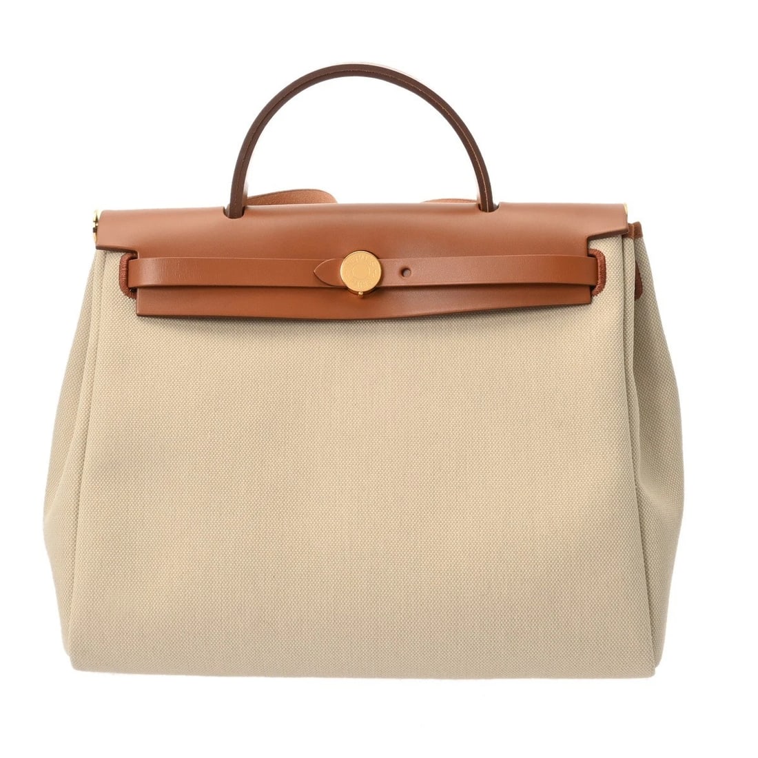 HERMES HERBAG ZIP PM TOWAR MILITARYHANDBAG: HERMES Herbag Zip PM Towar MilitaryHandbag Brand: HERMES Type: Handbag Material: Towar Military/Vash hunter Color: Beton/Forbe × Gold Metal Size: H:about 9.8inch W:about 12.0inch D:about 4.3inch