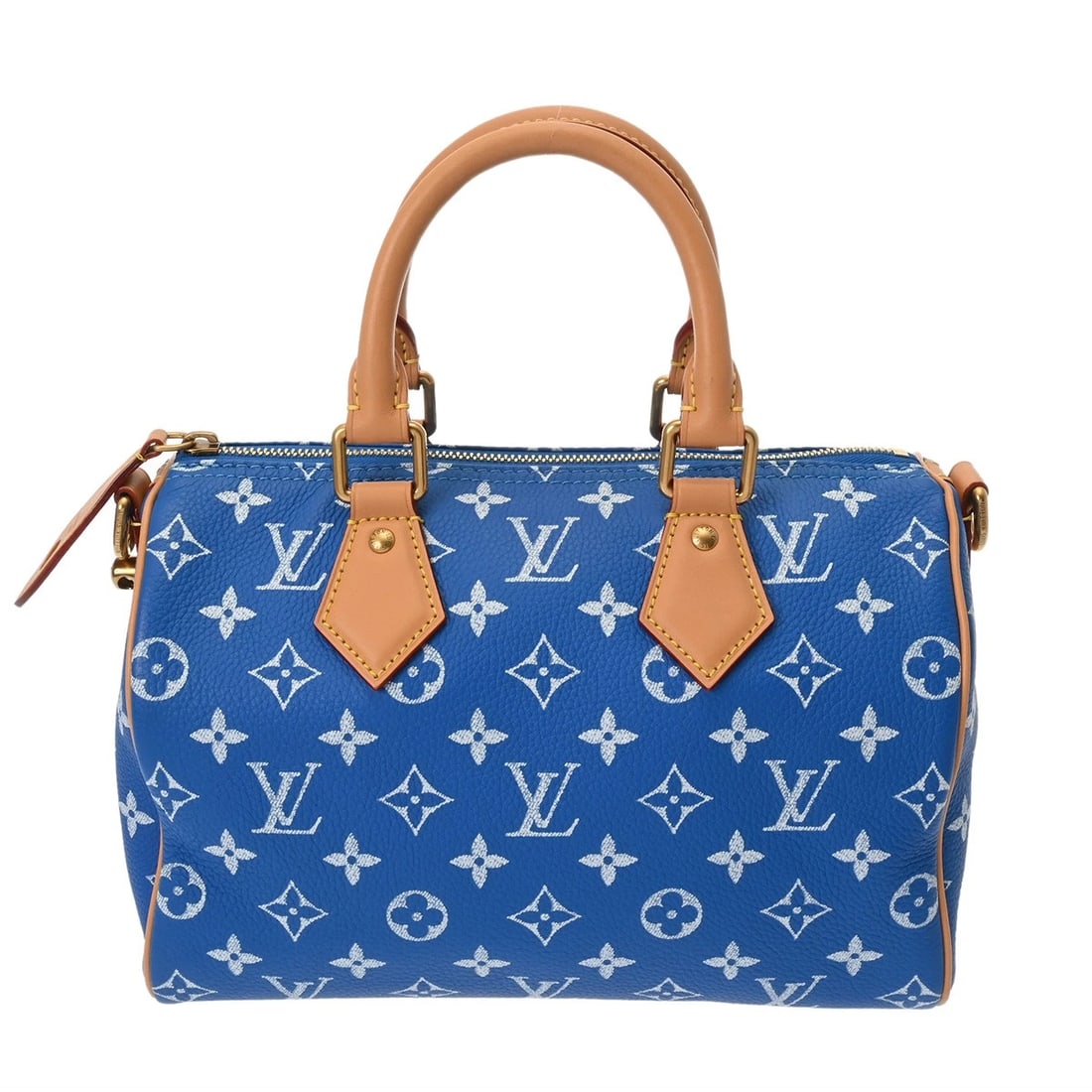 LOUIS VUITTON SPEEDY P9 BANDOULIERE: LOUIS VUITTON Speedy P9 Bandouliere Brand: LOUIS VUITTON Type: Handbag Material: Calf leather Color: blue Size: H:about 8.3inch W:about 9.8inch D:about 5.7inch Shoulder:about 47.2inch
