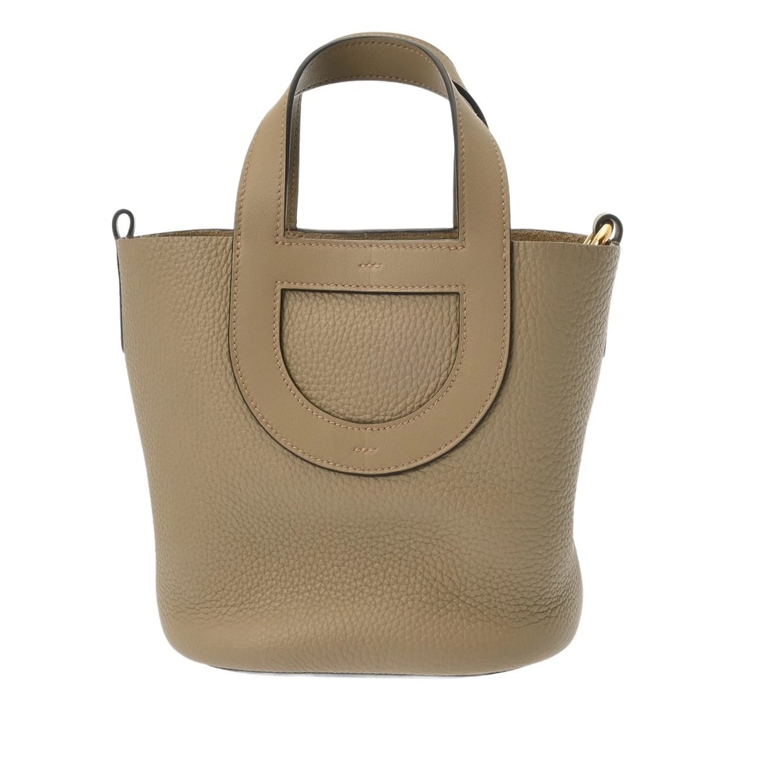 HERMES IN THE LOOP 18 TAURILLON SWIFT BEIGE MARFA HANDBAG (1 of 8)