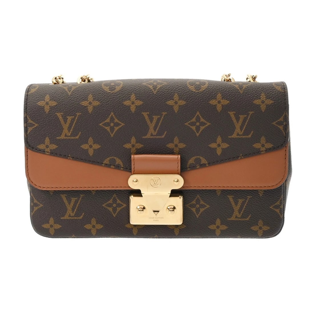 LOUIS VUITTON MARCEAU MONOGRAM CANVAS SHOULDER BAG: LOUIS VUITTON Marceau Monogram canvas Shoulder Bag Brand: LOUIS VUITTON Type: Shoulder Bag Material: Monogram canvas Color: Brown × Gold Metal Size: H:about 6.1inch W:about 9.8inch D:about 2.6inc