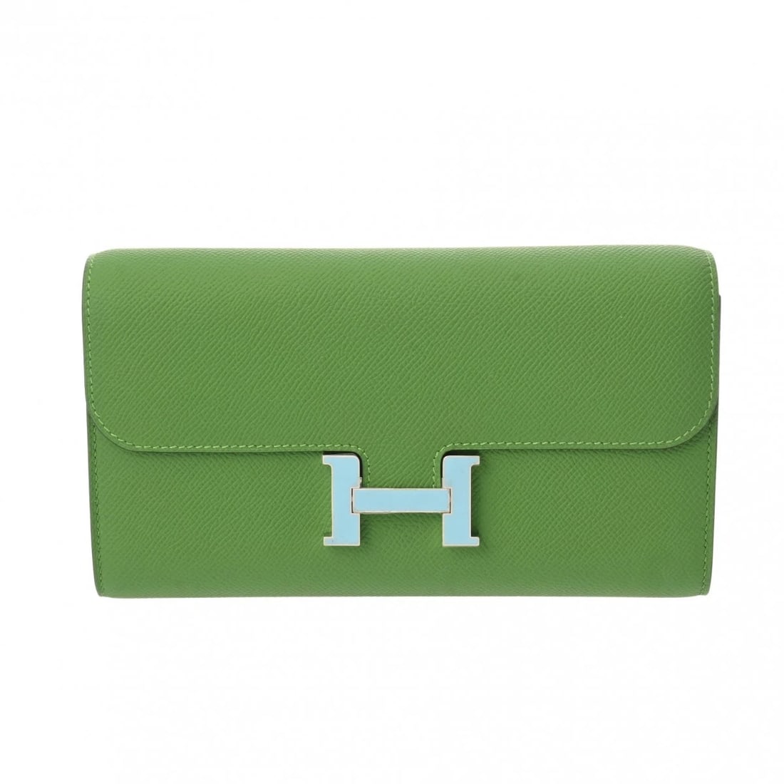 HERMES CONSTANCE LONG TO GO VEAU VERT YUCCA PURSE (1 of 7)