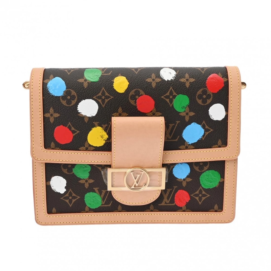 LOUIS VUITTON DAUPHINE PAINTED LEATHER BROWN: LOUIS VUITTON Dauphine Painted leather Brown Brand: LOUIS VUITTON Type: Shoulder Bag Material: leather Color: Brown Size: H:about 7.3inch W:about 9.8inch D:about 4.1inch (maximum)