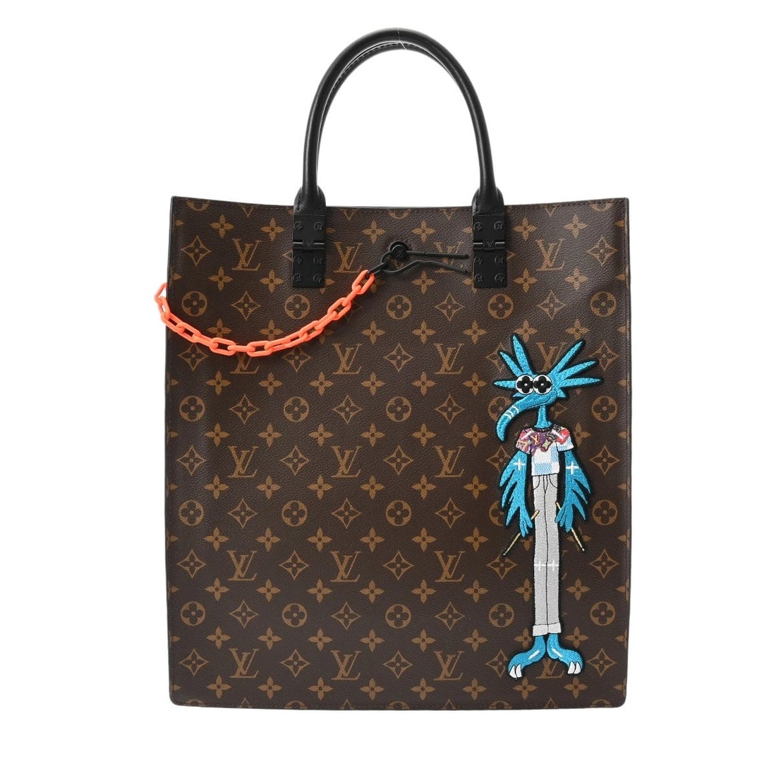 LOUIS VUITTON SAC PLAT LV FRIEND BROWN TOTE BAG: LOUIS VUITTON Sac Plat LV Friend Brown Tote Bag Brand: LOUIS VUITTON Type: Tote Bag Material: Monogram Solar Powered Ray Color: Brown Size: H:about 15.4inch W:about 14.2inch D:about 3.5inch Handle