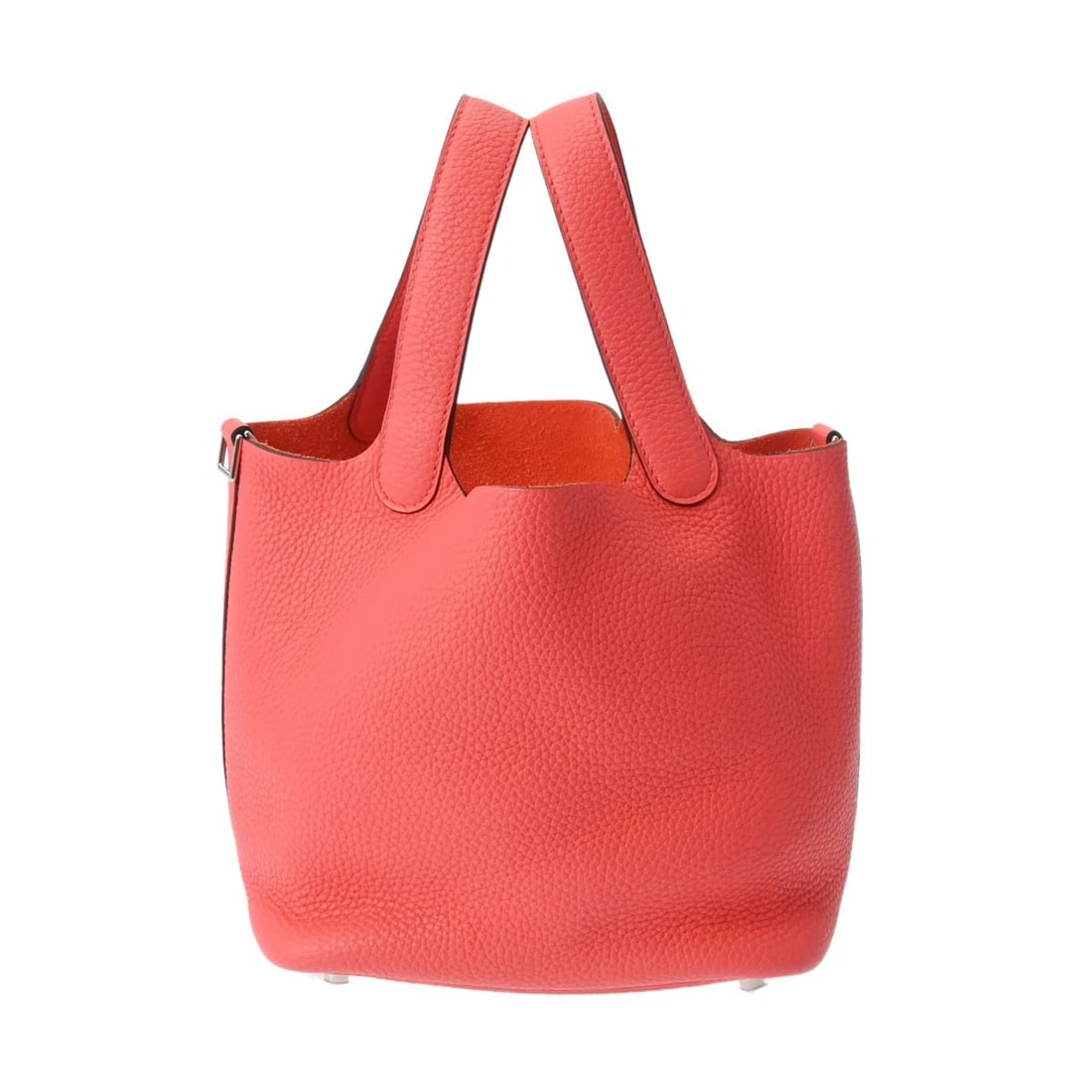 HERMES PICOTIN LOCK PM TAURILLON ROSE TEXAS HANDBAG (1 of 10)