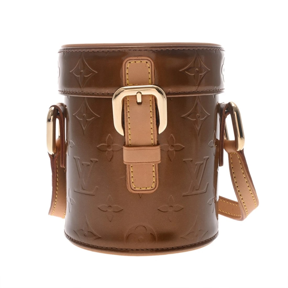 LOUIS VUITTON ASTOR PLACE MONOGRAM VERNIS: LOUIS VUITTON Astor Place Monogram Vernis Brand: LOUIS VUITTON Type: Shoulder Bag Material: Vernis Color: bronze Size: H:about 5.3inch W:about 4.5inch (Bottom) D:about 4.5inch Shoulder:about