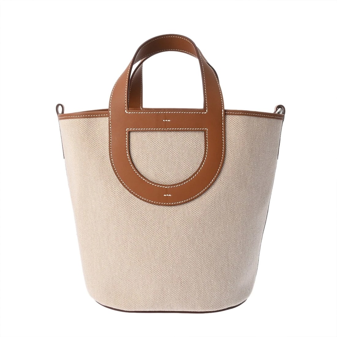 HERMES IN THE LOOP 23 TOWER ASH/VAUX SWIFT ECRU/GOLD HANDBAG (1 of 8)