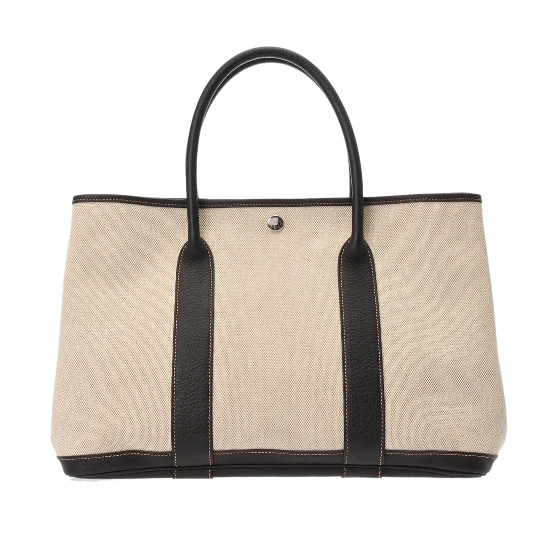 HERMES GARDEN PARTY PM TOWER ASH MARRON HANDBAG (1 of 8)