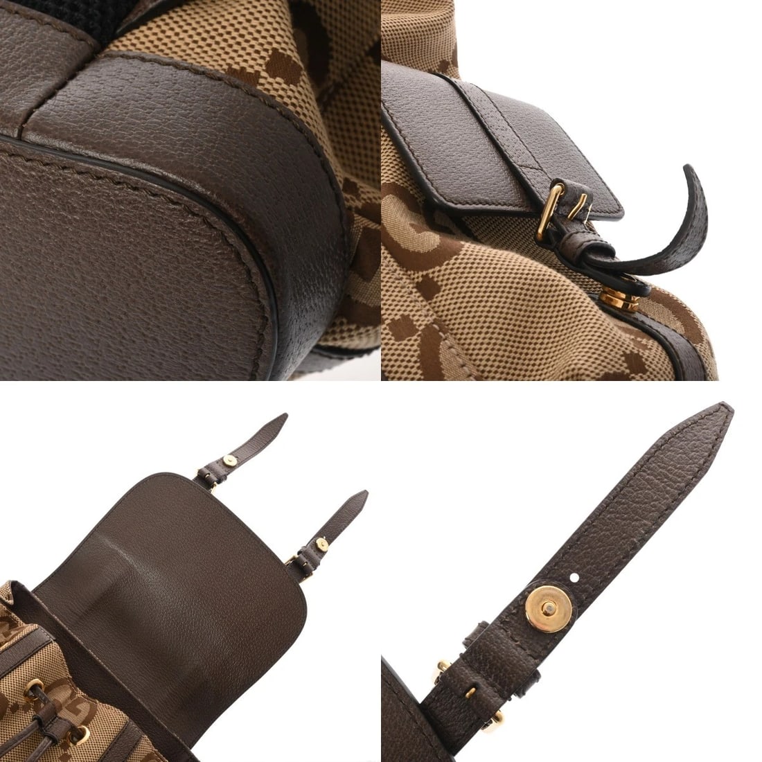 GUCCI BACKPACK LEATHER BEIGE BACKPACK - 6