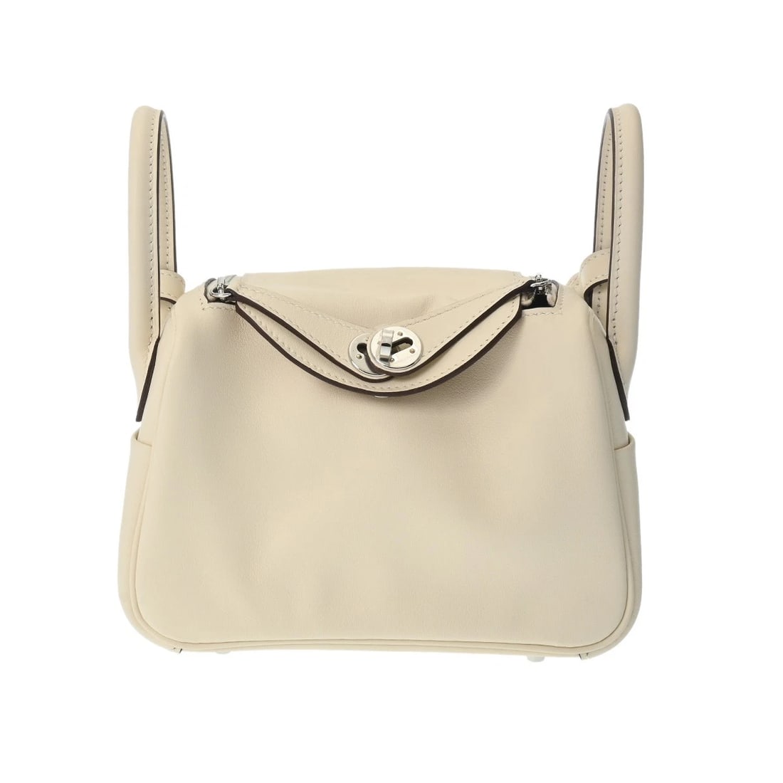 HERMES LINDY MINI VERSO VAUX SWIFT NATA / MACHETE SHOULDER BAG (1 of 10)