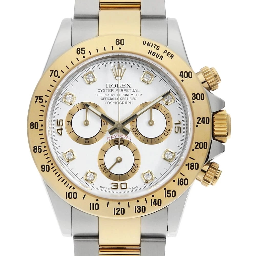 ROLEX COSMOGRAPH DAYTONA DIAMOND WHITE WATCH (1 of 5)