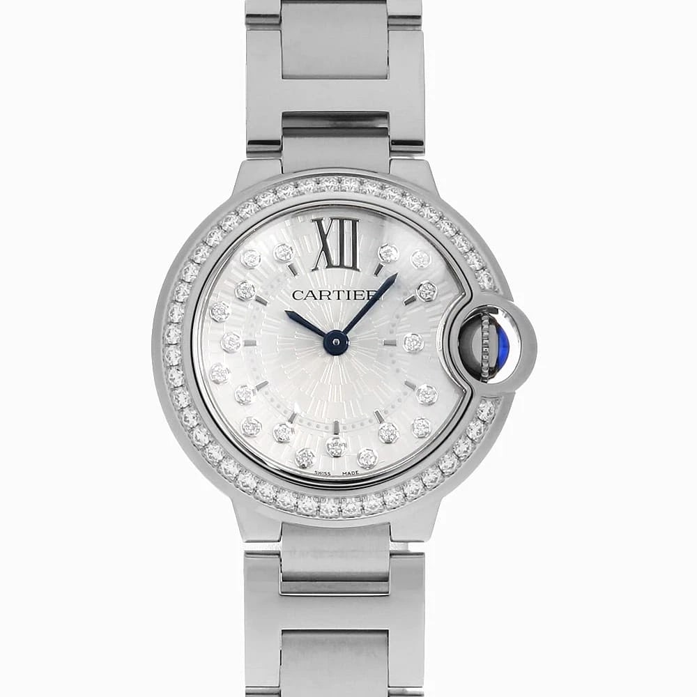 CARTIER BARON BLUE DIAMOND WATCH (1 of 3)