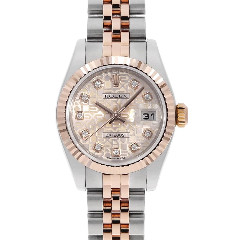 ROLEX DATEJUST DIAMOND PINK WATCH (1 of 5)