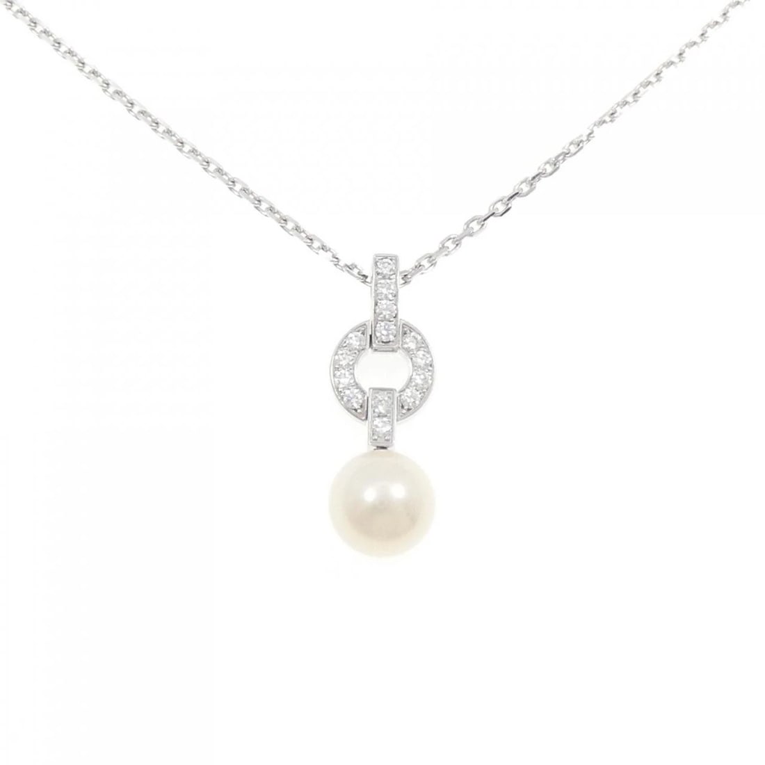 CARTIER IMARIA NECKLACE: Cartier Imaria Necklace Brand: CARTIER Type: Necklace Material: 750 white gold, Main Stone/Creation Freshwater Pearl Secondary Stone Natural Color: White Gold Size: 38cmActual Size Pendant length