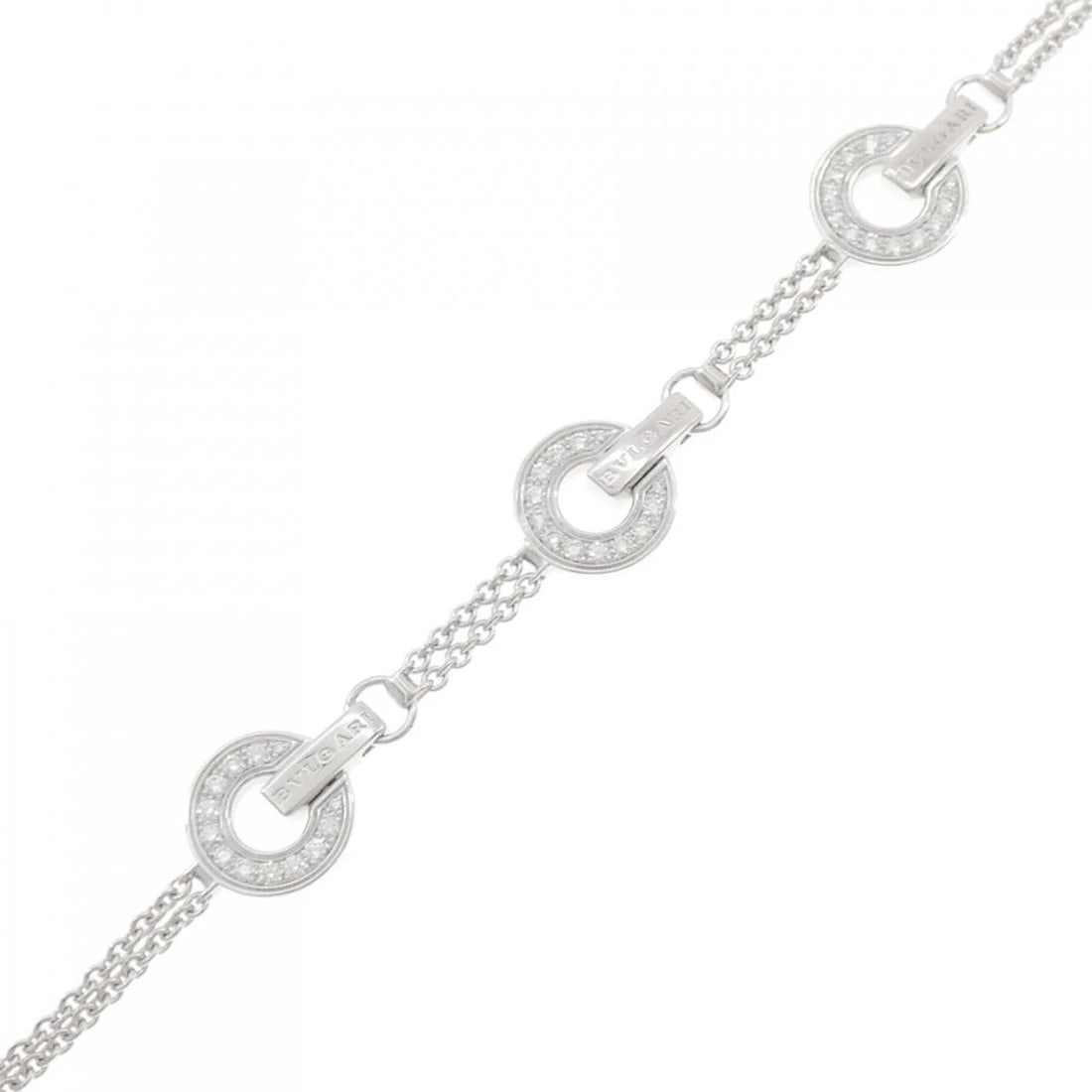 BVLGARI BRACELET: Bvlgari Bracelet Brand: BVLGARI Type: Bracelet Material: 750 white gold, Main Stone/Creation Natural Color: White Gold Size: 15.5-20cmActual Size Max width approx: 11.8mm Accessories: None