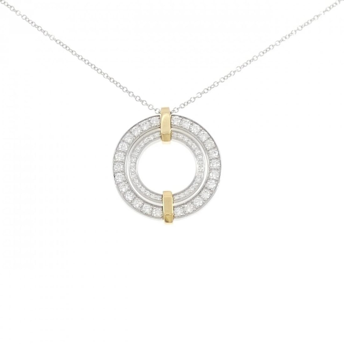 TIFFANY & CO. EDGE SMALL NECKLACE: TIFFANY & Co. Edge Small Necklace Brand: TIFFANY&Co. Type: Necklace Material: Platinum 950/750 Yellow Gold, Main Stone/Creation Natural Color: Platinum Yellow Gold Size: 46-56cmActual Size