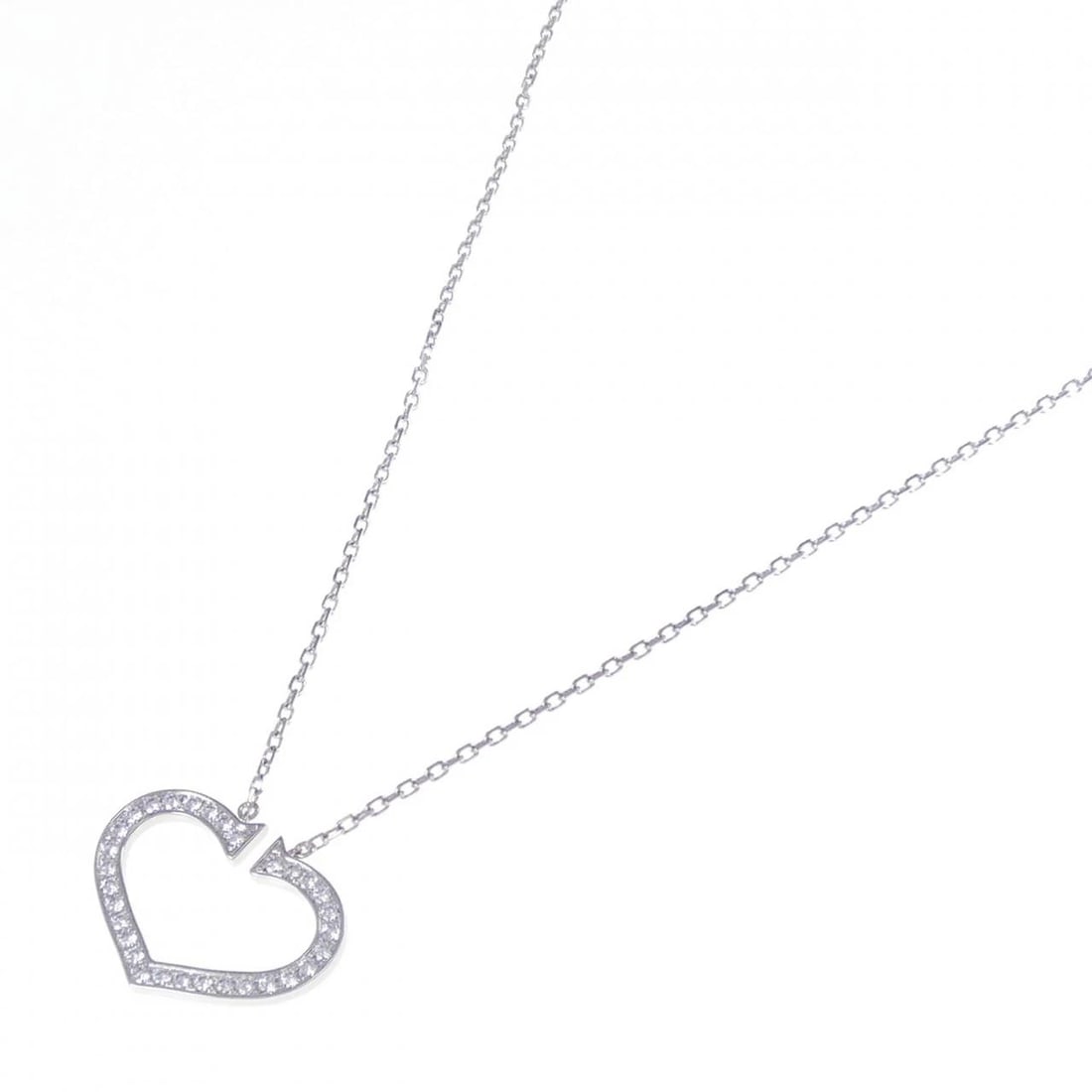 CARTIER C HEART LARGE NECKLACE - 2
