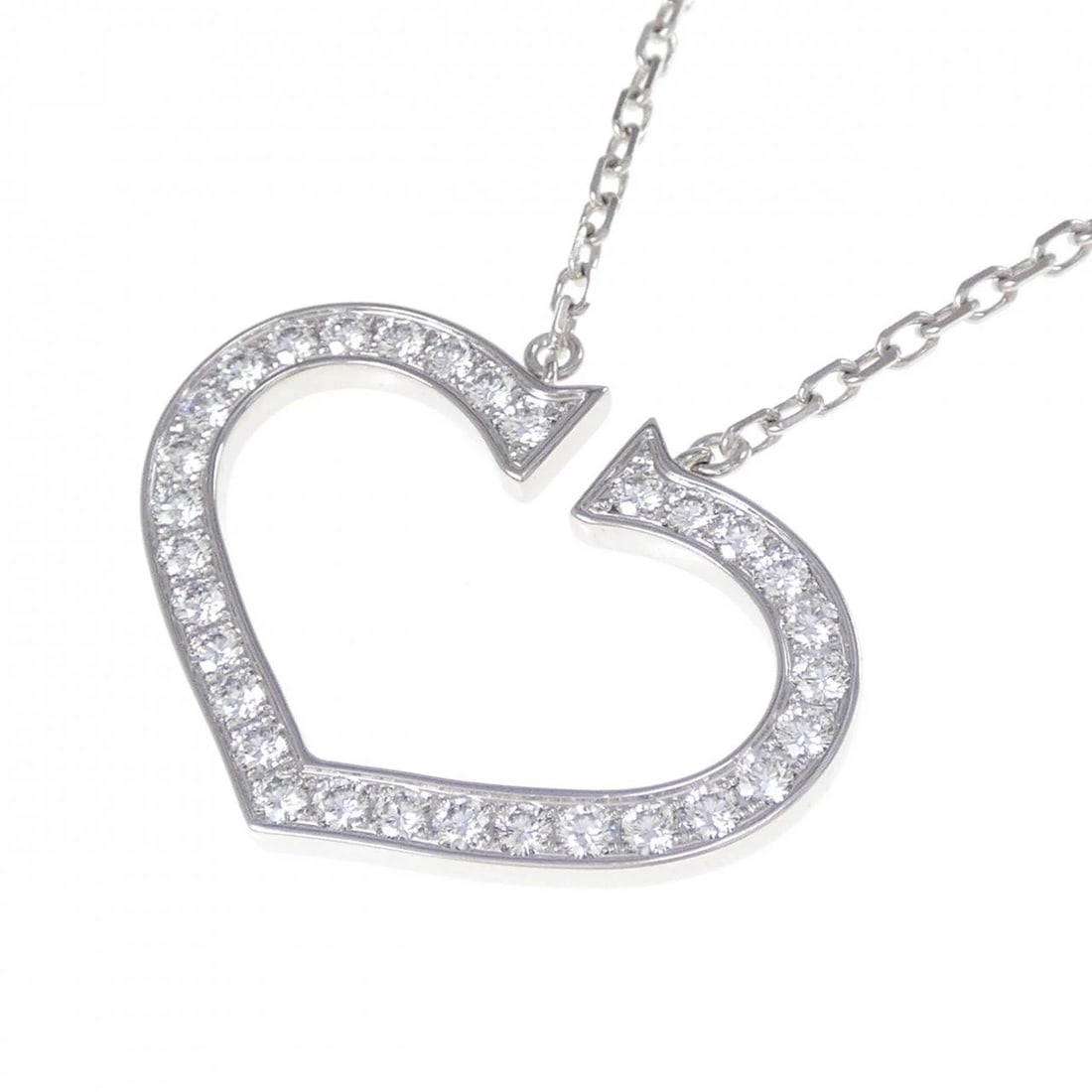 CARTIER C HEART LARGE NECKLACE - 3