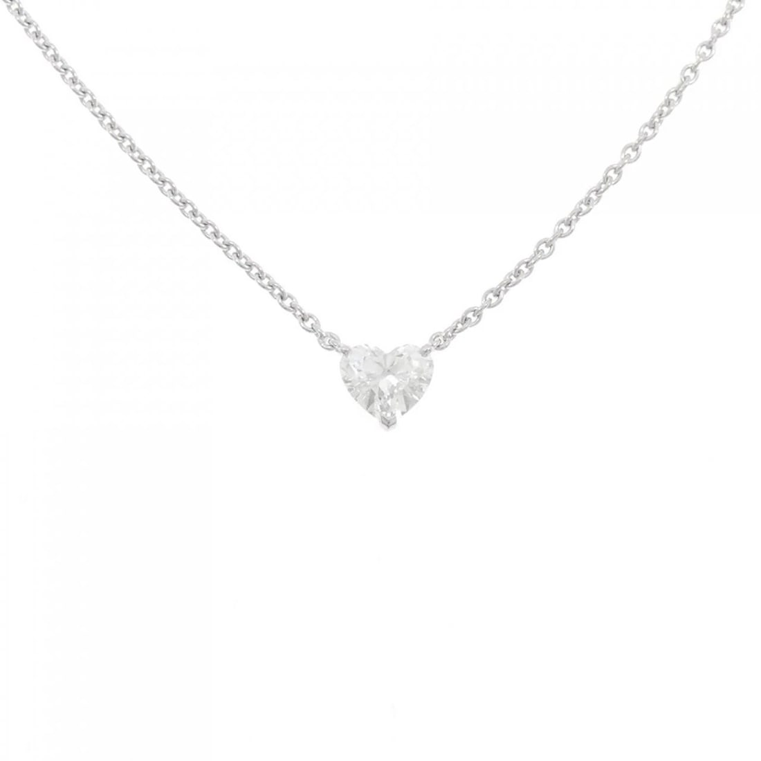 VAN CLEEF & ARPELS HEART DIAMOND NECKLACE: Van Cleef & Arpels Heart Diamond Necklace Brand: Van Cleef & Arpels Type: Necklace Material: 750 white gold, Main Stone/Creation Natural Color: White Gold Size: 38?42cmActual Size Pendant length a