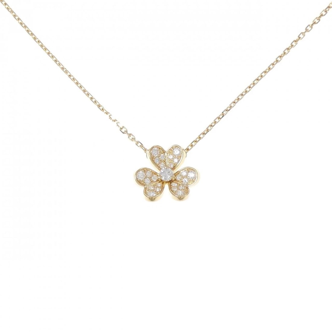 VAN CLEEF & ARPELS FRIVOLE MINI NECKLACE: Van Cleef & Arpels Frivole Mini Necklace Brand: Van Cleef & Arpels Type: Necklace Material: 750 yellow gold, Main Stone/Creation Natural Color: Yellow Gold Size: 39?40cmActual Size Pendant length