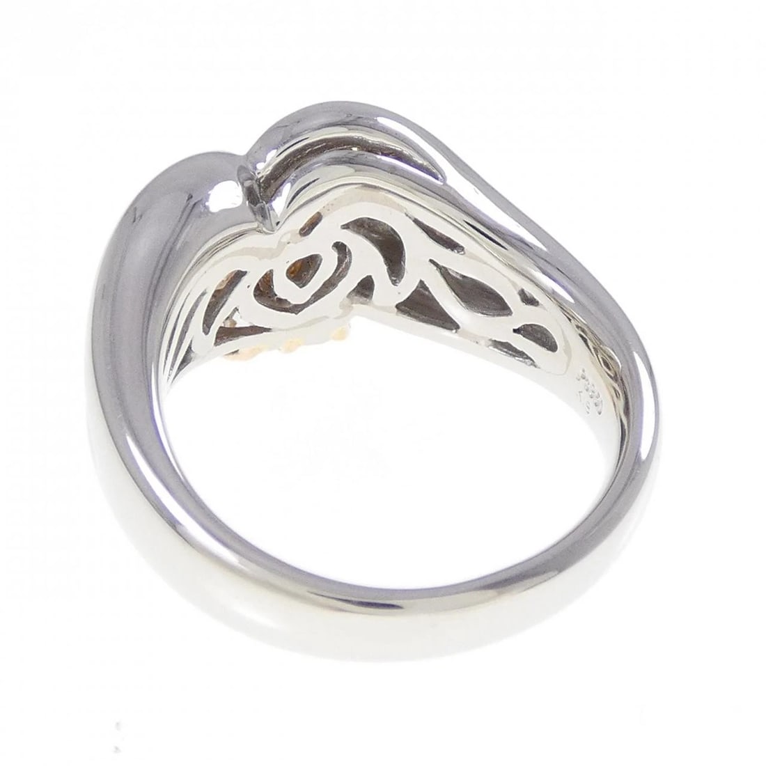 PT950/K18PG DIAMOND RING - 2