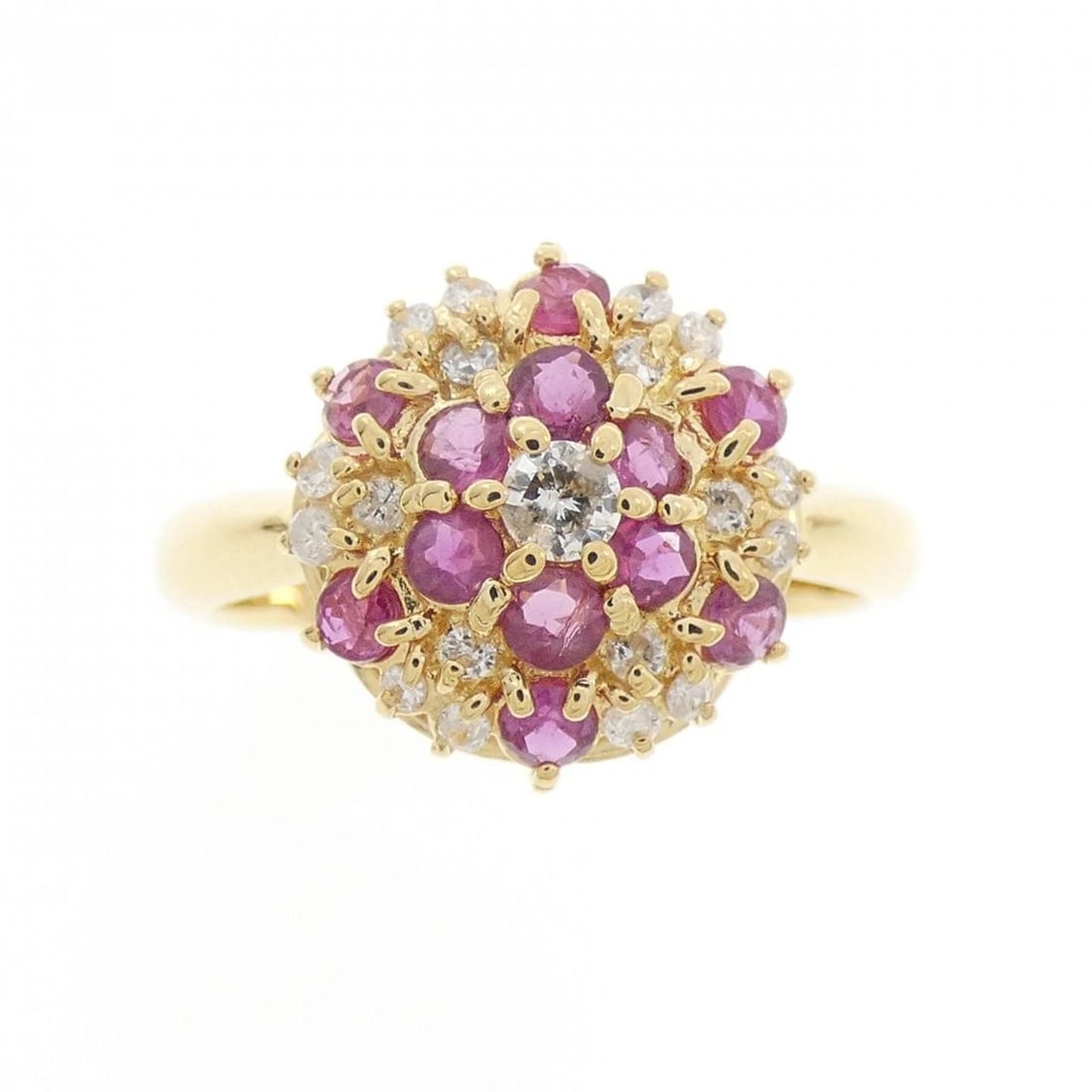 18K YELLOW GOLD RUBY RING - 2