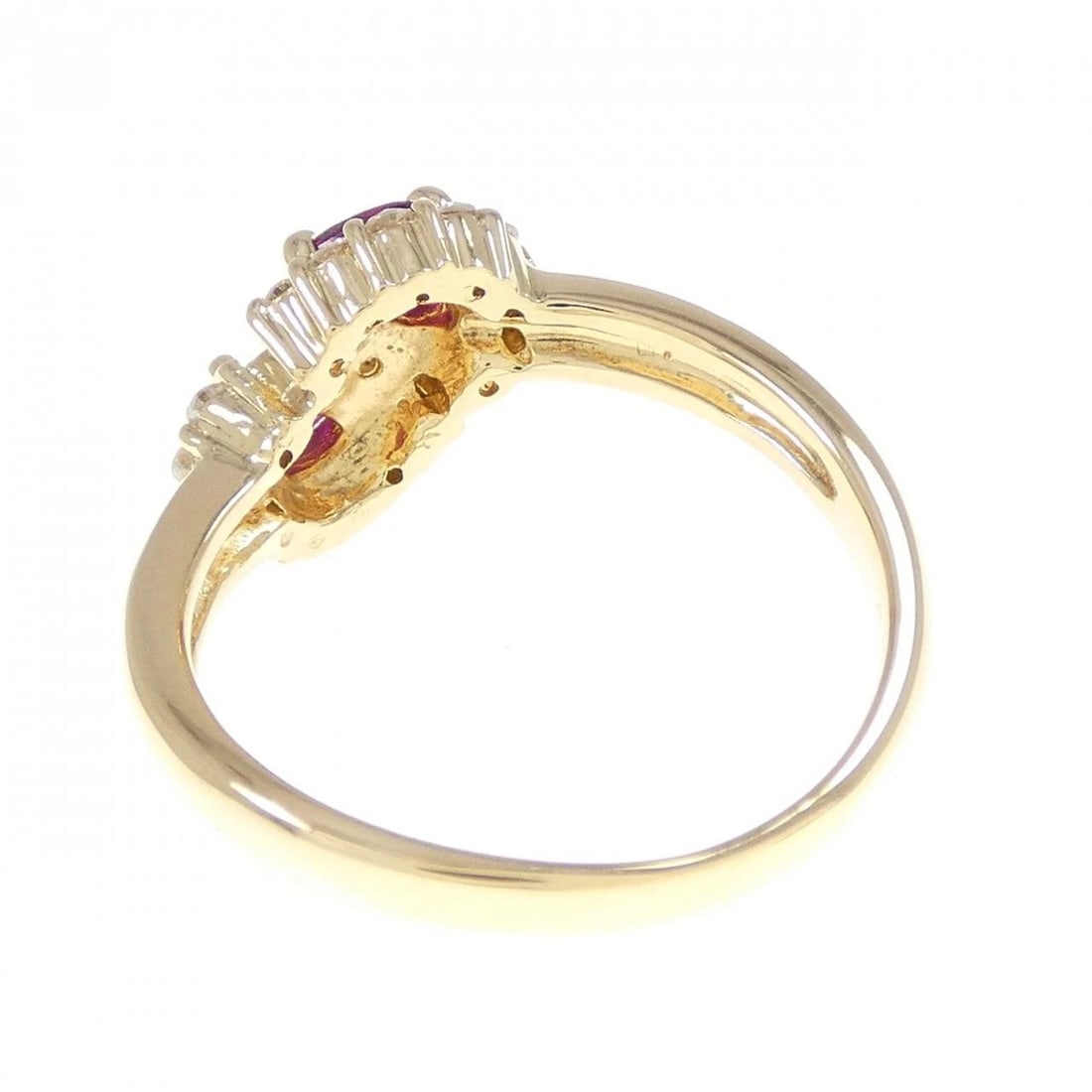 K18YG RUBY RING - 2