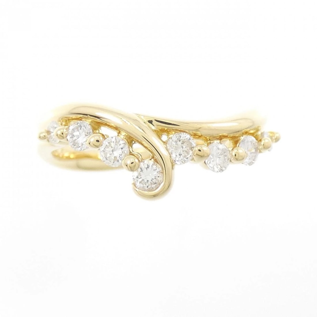 K18YG DIAMOND RING - 2