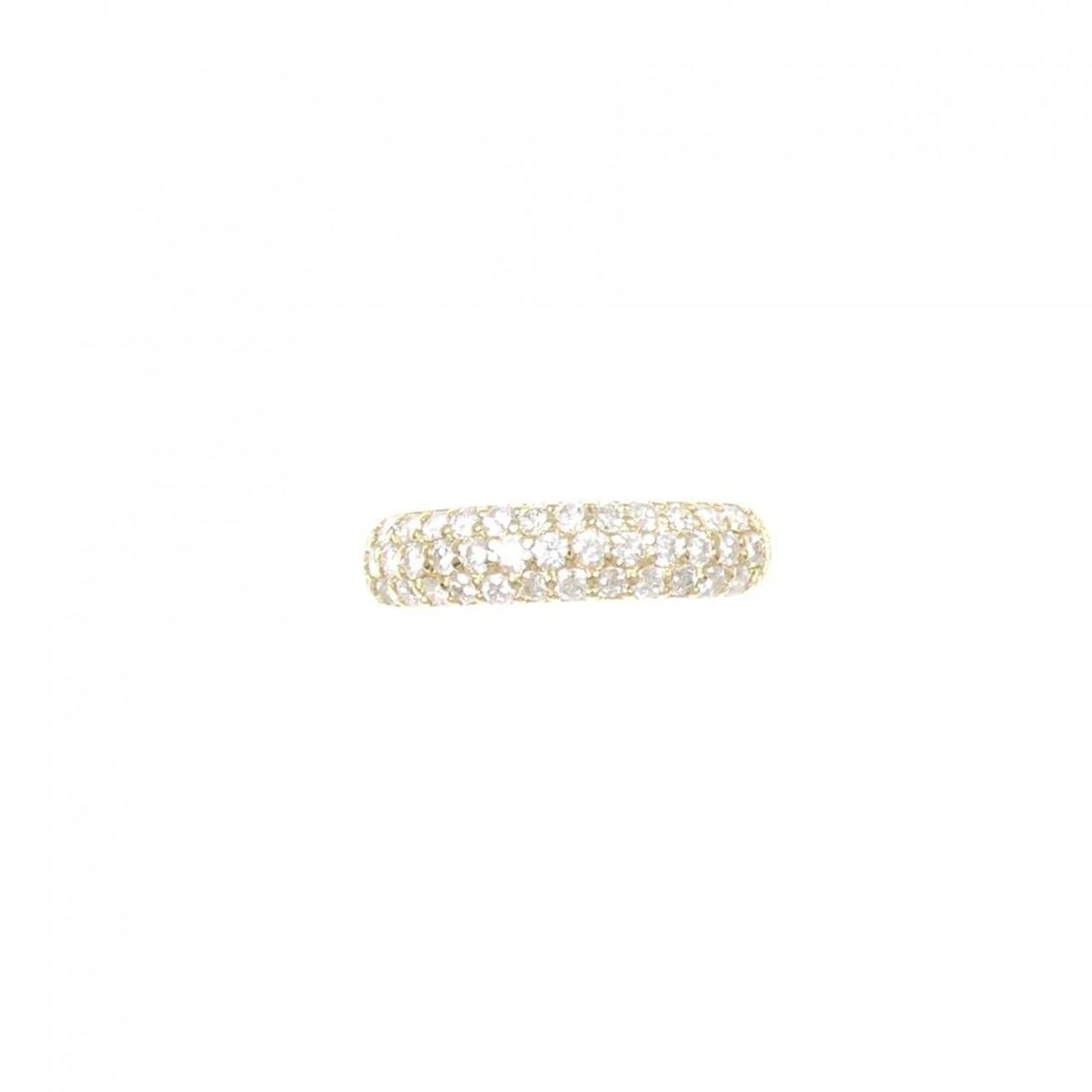 18K YELLOW GOLD PAVE DIAMOND PINKY RING: 18K Yellow Gold Pave Diamond Pinky Ring Brand: Unbranded Type: Diamond ring Material: K18 yellow gold, Main Stone/Creation Natural Color: Yellow Gold Size: US2 Accessories: None Accessories