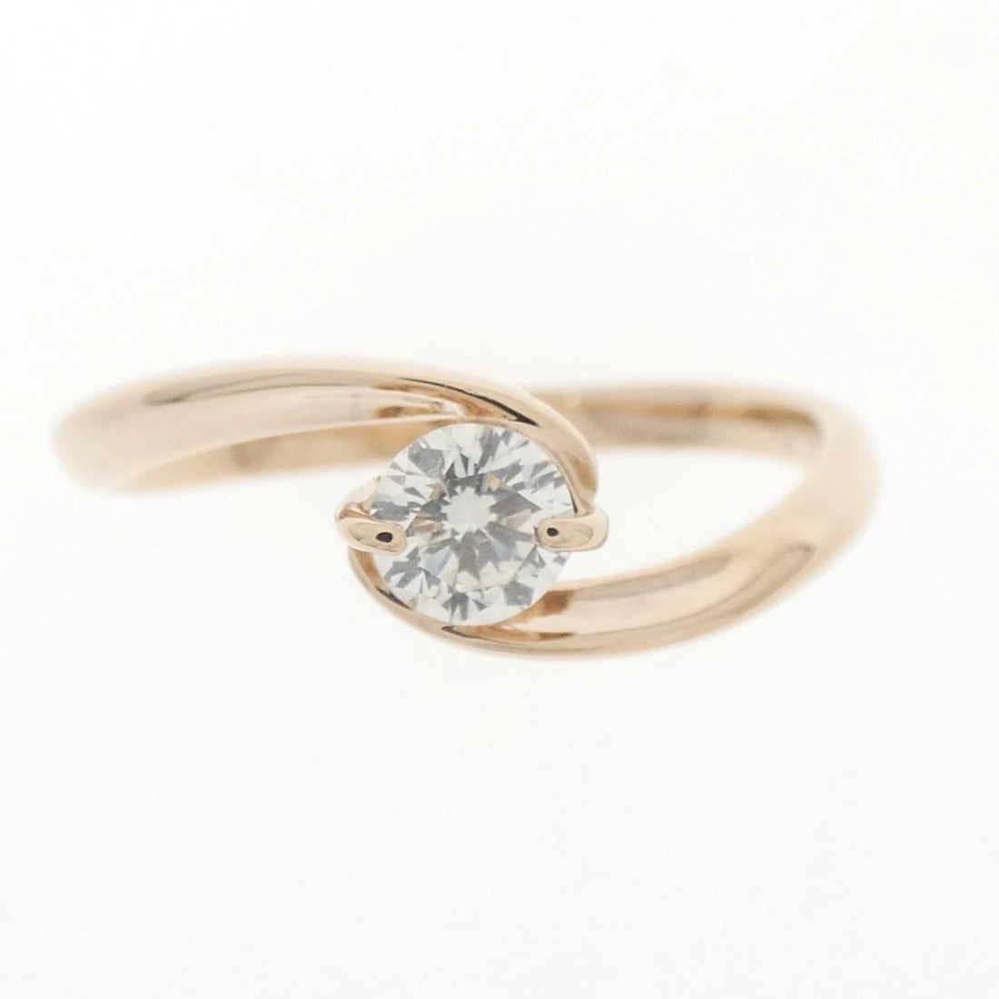 K18PG DIAMOND RING: K18PG Diamond Ring Brand: Unbranded Type: Diamond ring Material: K18 Pink Gold, Main Stone/Creation Natural Color: Pink Gold Size: US5 3/4 Accessories: None Accessories Notice: When