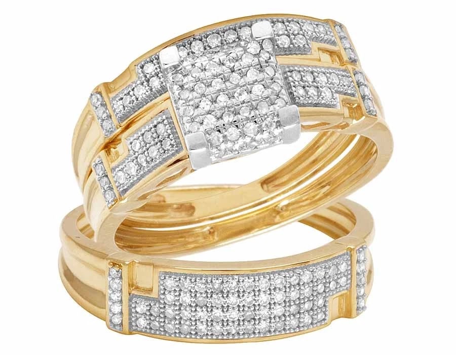 10K YELLOW GOLD SQUARE CUBE GENUINE DIAMOND RING: 10K Yellow Gold Square Cube Genuine Diamond Ring Brand: None Type: Ring Material: 10K Yellow Gold, Main Stone/Creation Natural Color: Gold Size: 7 US Accessories: None Accessories Notice: