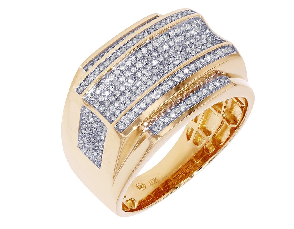 10K YELLOW GOLD RING DIAMOND RING BAND: 10K Yellow Gold Ring Diamond Ring Band Brand: None Type: Ring Material: 10K Yellow Gold, Color: Gold Size: 10 US Accessories: None Accessories Notice: When purchasing pre-owned goods, plea