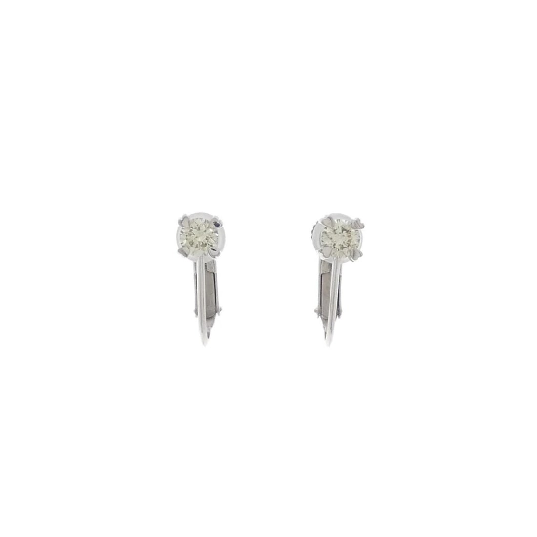 K18WG/K14WG DIAMOND EARRINGS: K18WG/K14WG Diamond Earrings Brand: Unbranded Type: Diamond Pierce/Earring Material: K18WhiteGold / K14WhiteGold, Main Stone/Creation Natural Color: White Gold Size: Actual Size Approx. length x w