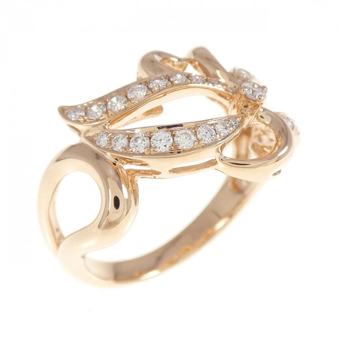 K18PG DIAMOND RING: K18PG diamond ring Brand: Unbranded Type: Diamond Ring Material: K18 Pink Gold, Main Stone/Creation Natural Color: Pink Gold Size: US6 Accessories: None Accessories Notice: When purchasing