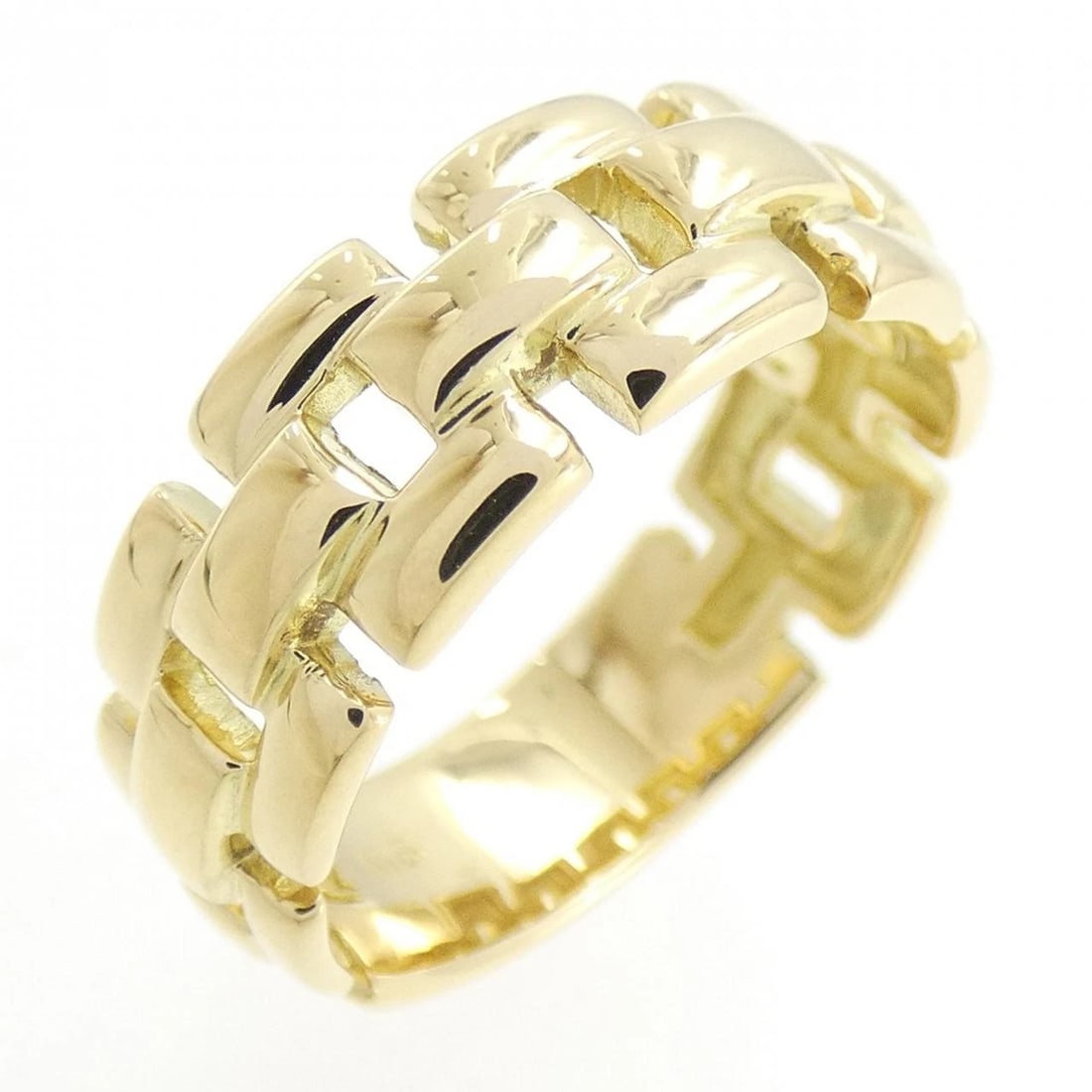 K18YG RING: K18YG ring Brand: Unbranded Type: Ring Material: K18 yellow gold, Color: Yellow Gold Size: US5 3/4 Accessories: None Accessories Notice: When purchasing pre-owned goods, please refer to th