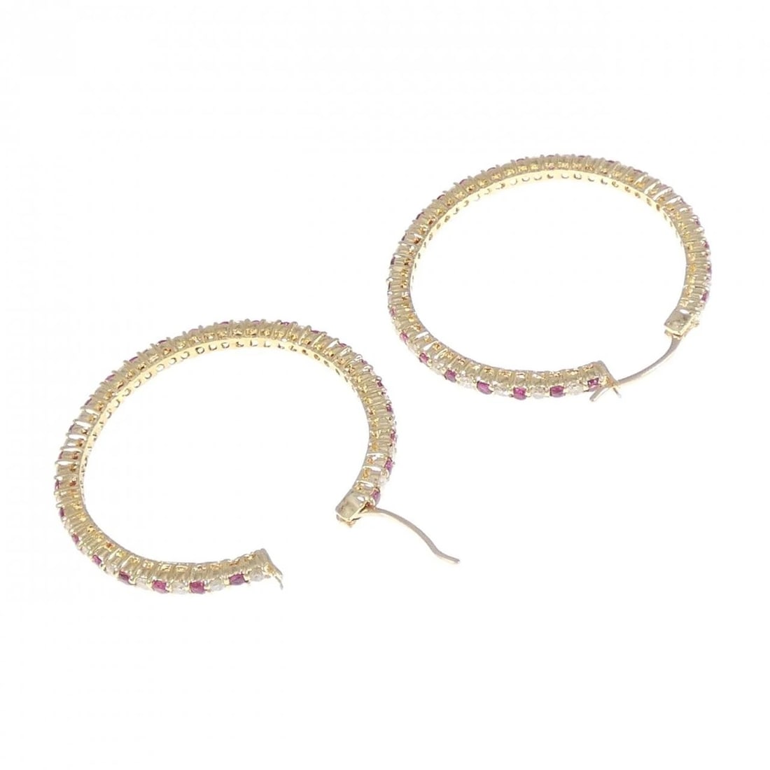 18K YELLOW GOLD RUBY PIERCE - 3