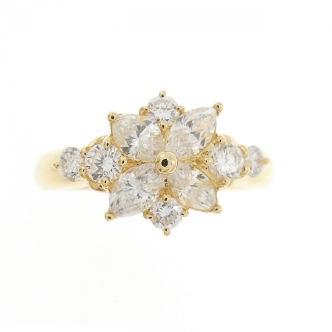 K18YG DIAMOND RING - 2