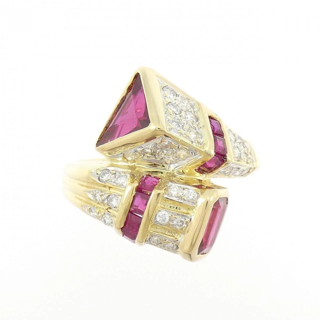 K18YG/K18WG RUBY RING - 2