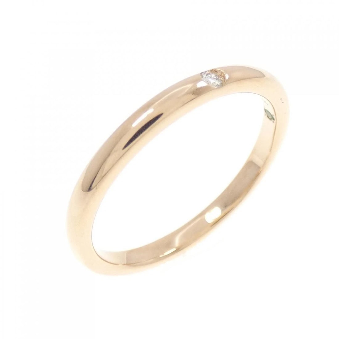 K18PG DIAMOND RING: K18PG diamond ring Brand: Unbranded Type: Diamond ring Material: K18 Pink Gold, Main Stone/Creation Natural Color: Pink Gold Size: US5.5 Accessories: None Accessories Notice: When purchasing