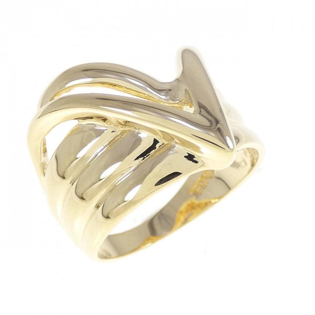 K18YG RING: K18YG ring Brand: Unbranded Type: Ring Material: K18 yellow gold, Color: Yellow Gold Size: US5 3/4 Accessories: None Accessories Notice: When purchasing pre-owned goods, please refer to the