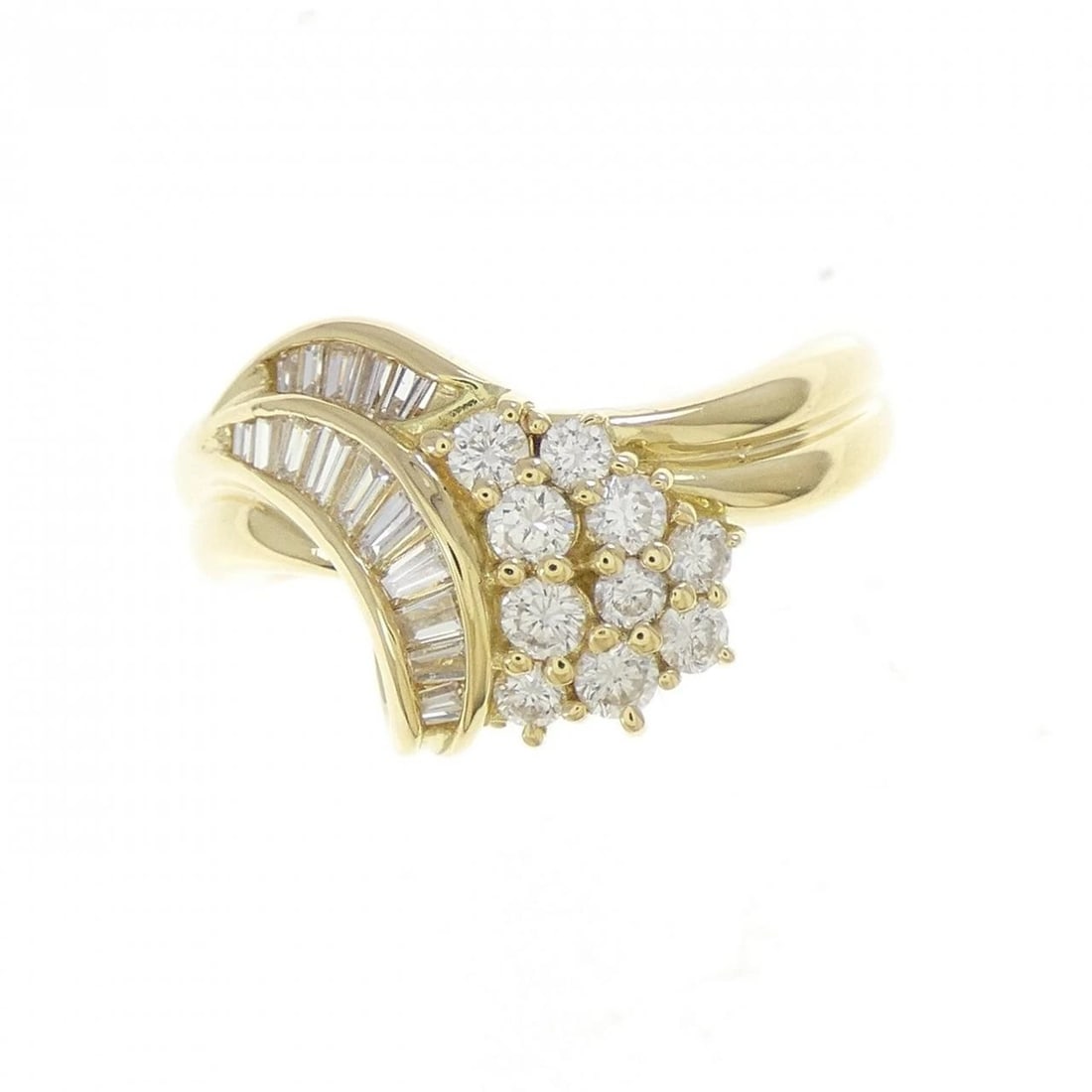 K18YG DIAMOND RING - 2