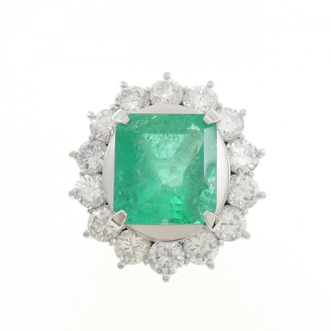 PT900 EMERALD RING - 2